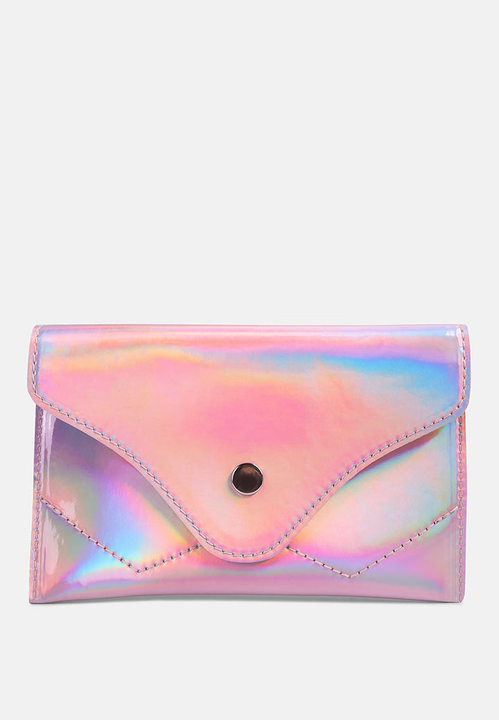 Patent Envelop Fanny Pack#color_pink