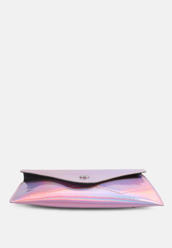 Patent Envelop Fanny Pack#color_pink