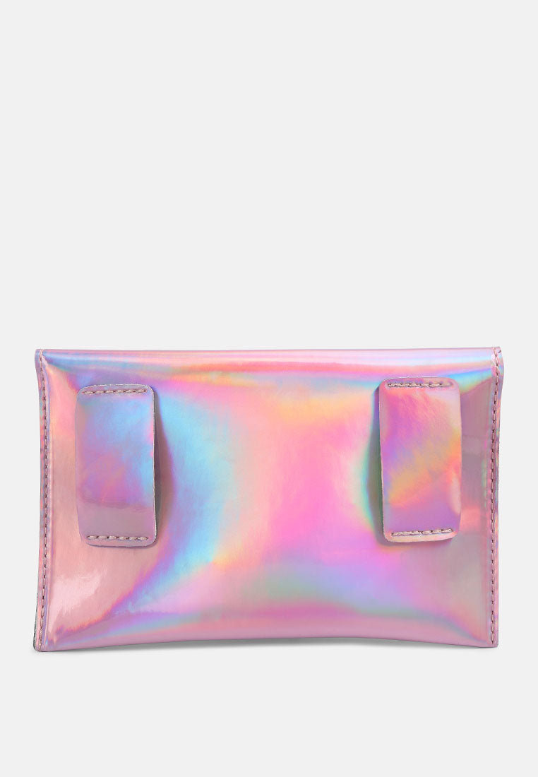 Patent Envelop Fanny Pack#color_pink