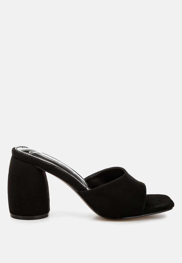 round heel micro suede sandals by ruw#color_black