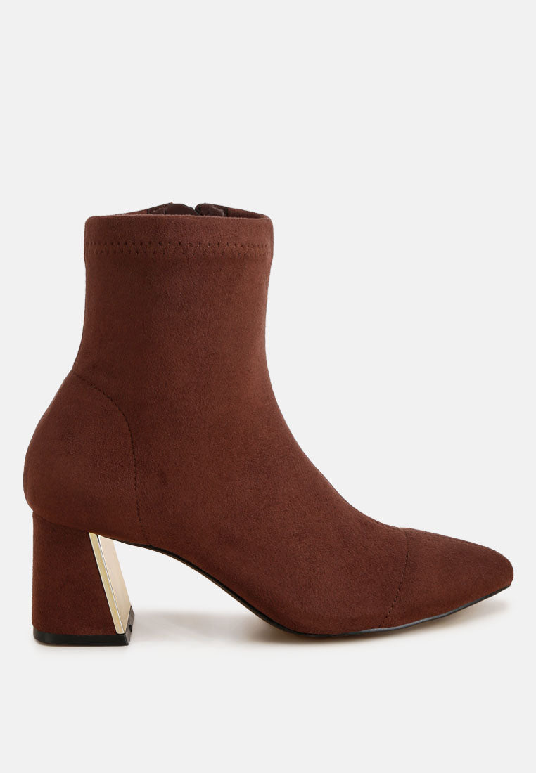 Easy Baddie Metallic Detail Stretchy Boots#color_brown-suede