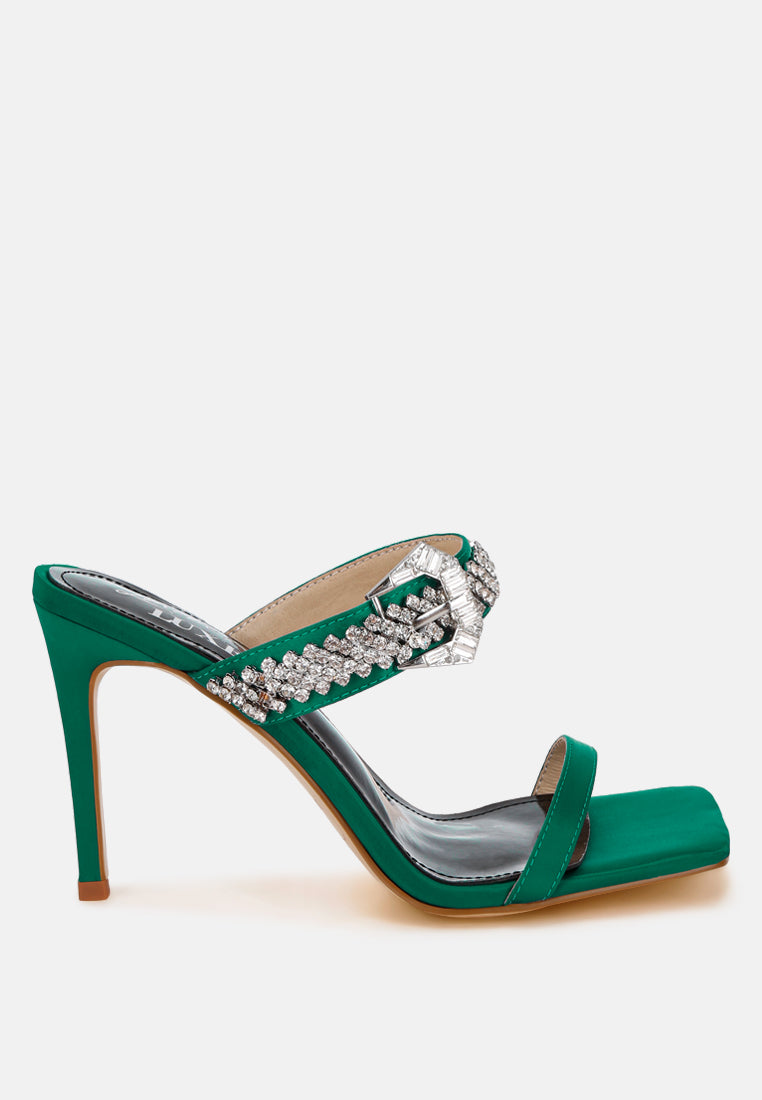 Vitrlne Diamante Slip On Sandals#color_green