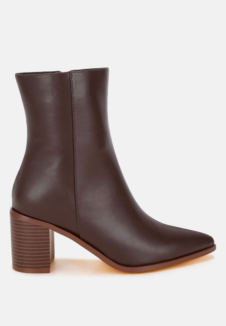 Jemima Pointy Toe Block Heel Boots#color_brown-smooth