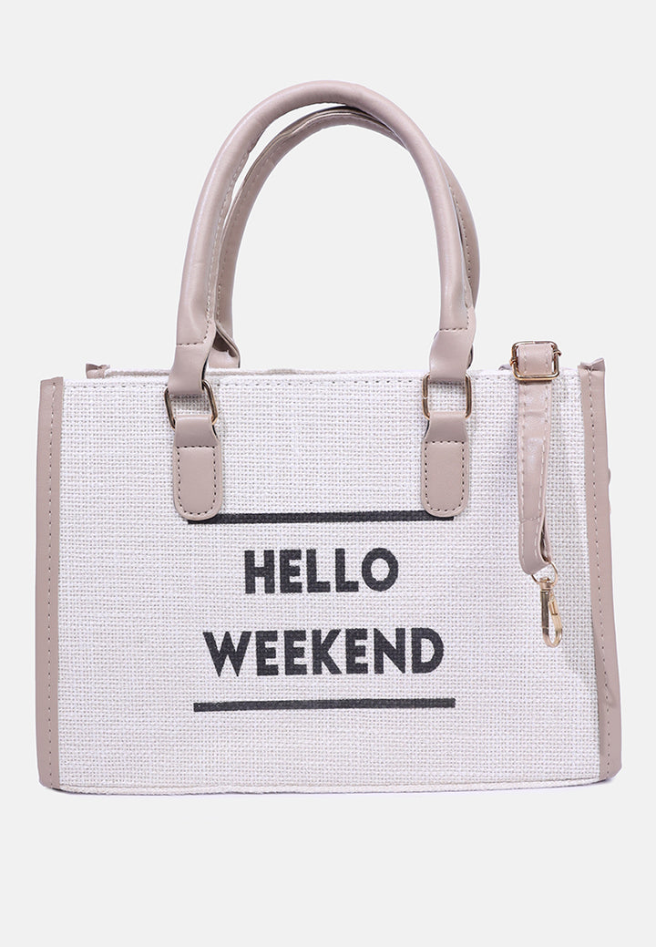 microfiber slogan tote bag#color_off-white