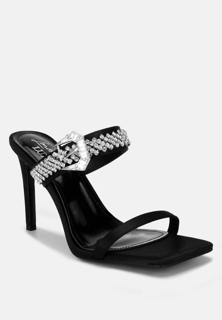 Vitrlne Diamante Slip On Sandals#color_black