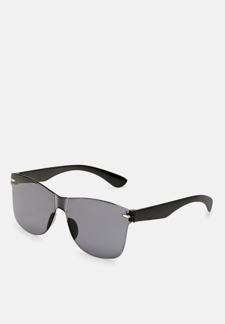 pop binge square frame sunglasses#color_black