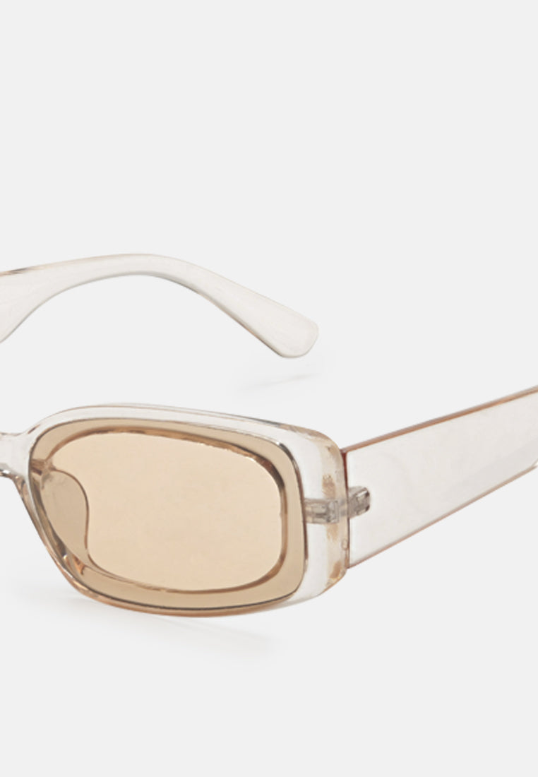 Rectangle Sunglasses#color_champagne-tea