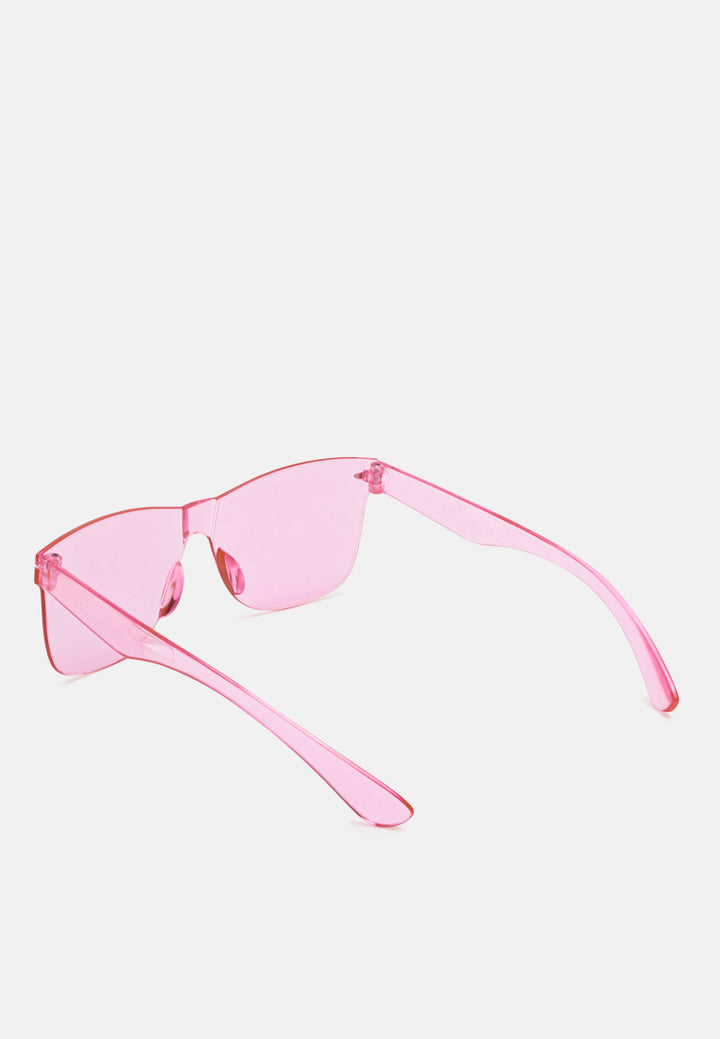 pop binge square frame sunglasses#color_pink