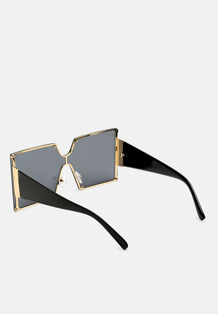 day star oversized square frame sunglasses#color_black