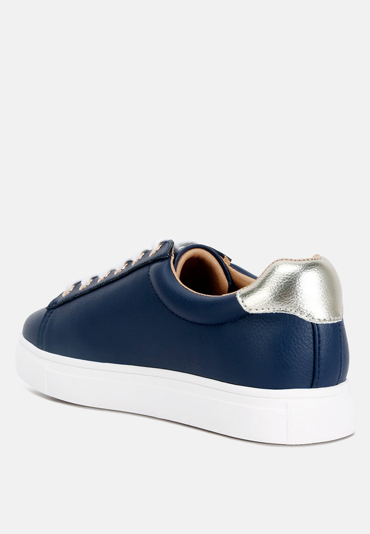 colette croc back panel sneakers#color_navy-gold