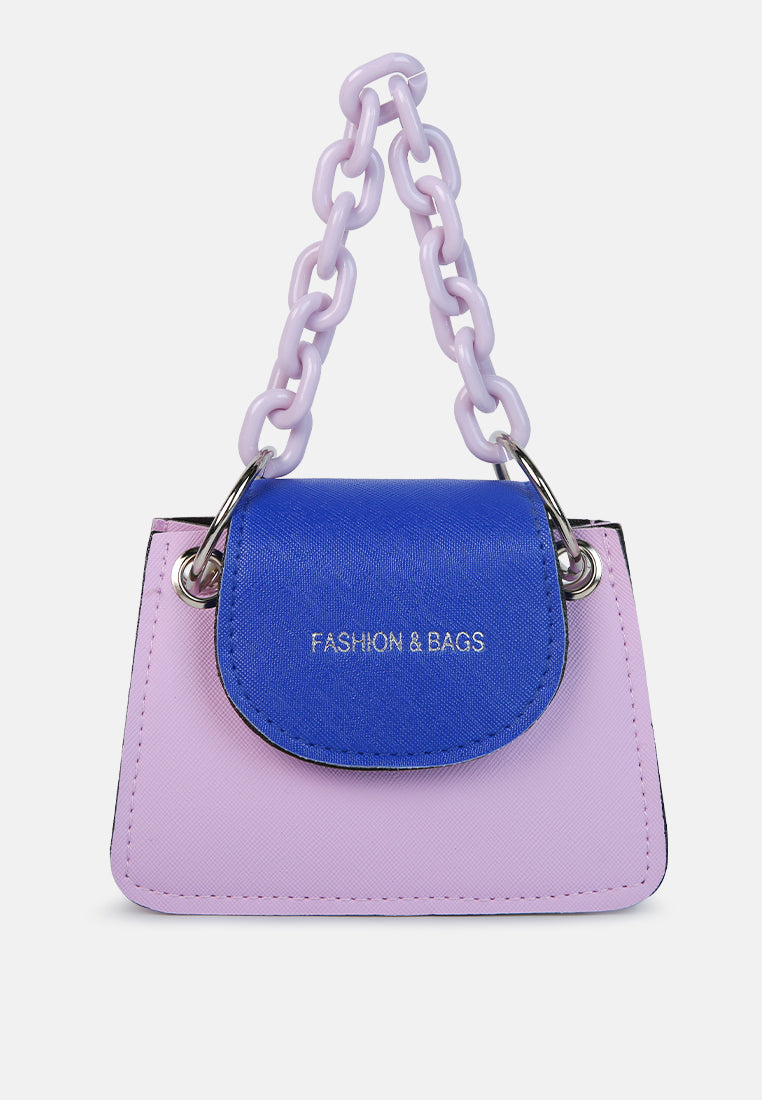 round flap mini statement bag#color_lilac