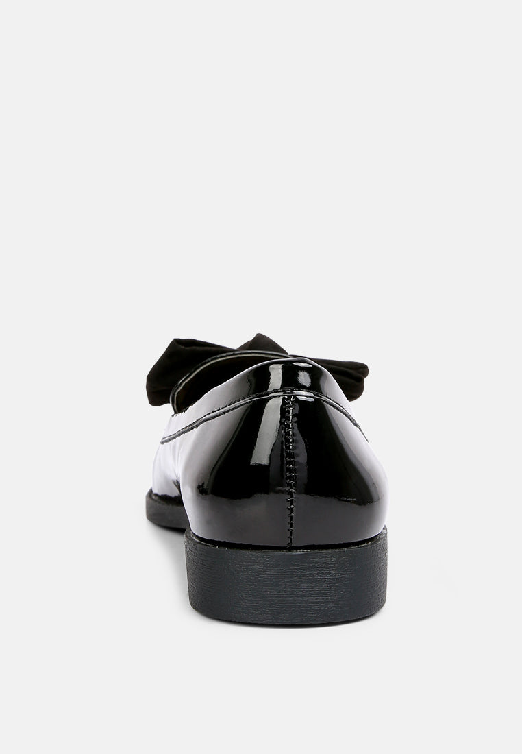 bowberry bow-tie patent loafers by ruw#color_black