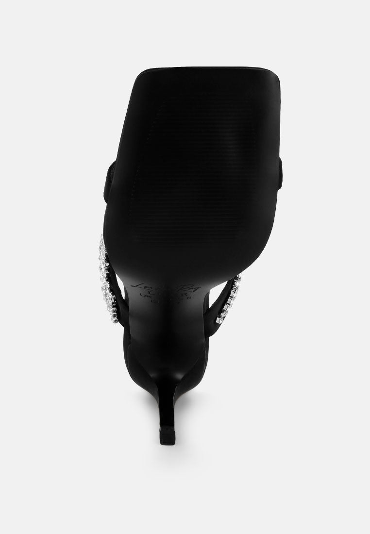 Vitrlne Diamante Slip On Sandals#color_black