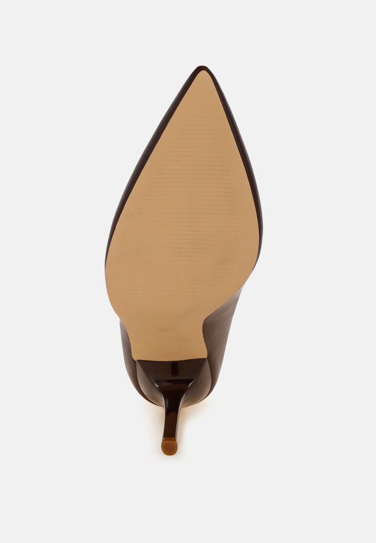 Cassiopa Pointed-Toe Stiletto Pumps#color_brown-smooth