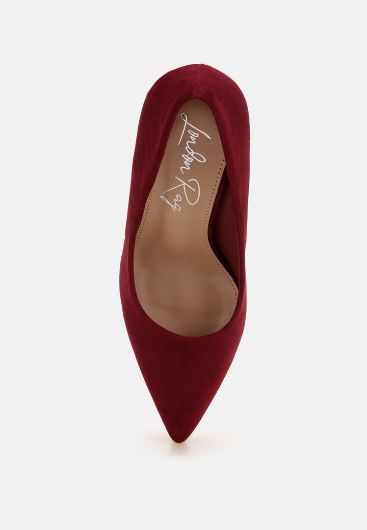 Cassiopa Pointed-Toe Stiletto Pumps#color_dark-red-suede
