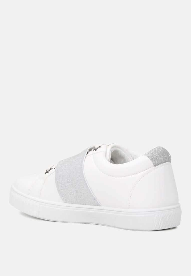 reni slip on sneakers with elastic#color_white