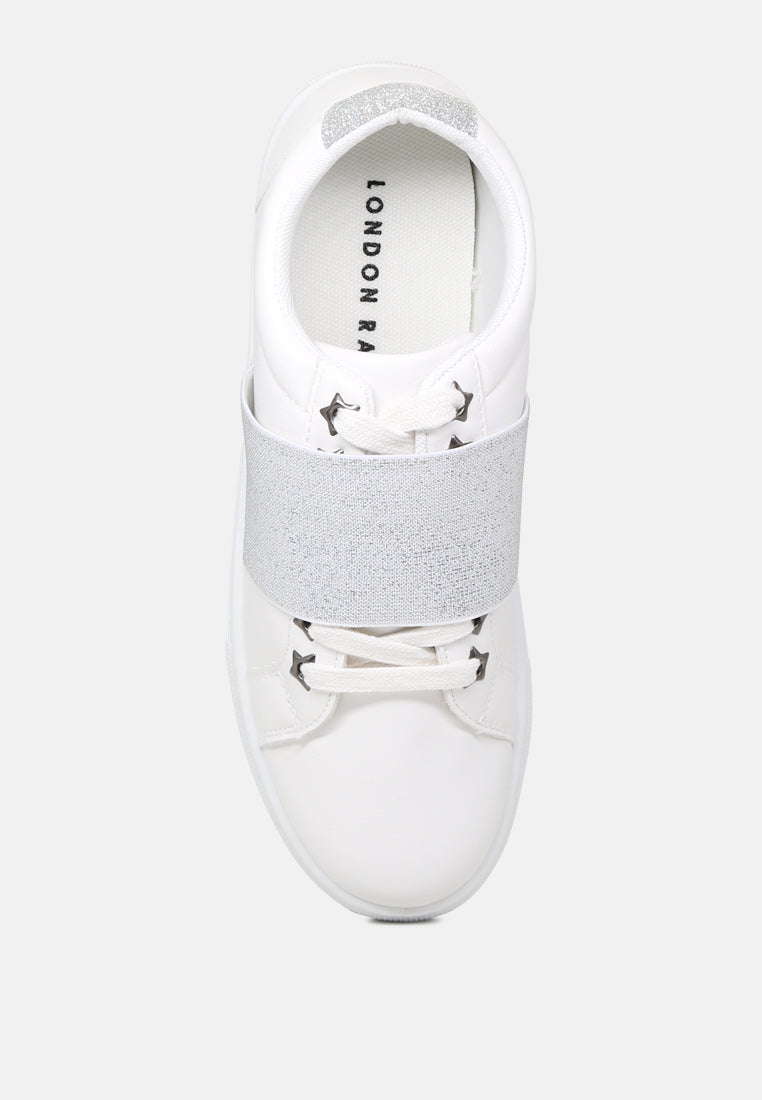 reni slip on sneakers with elastic#color_white