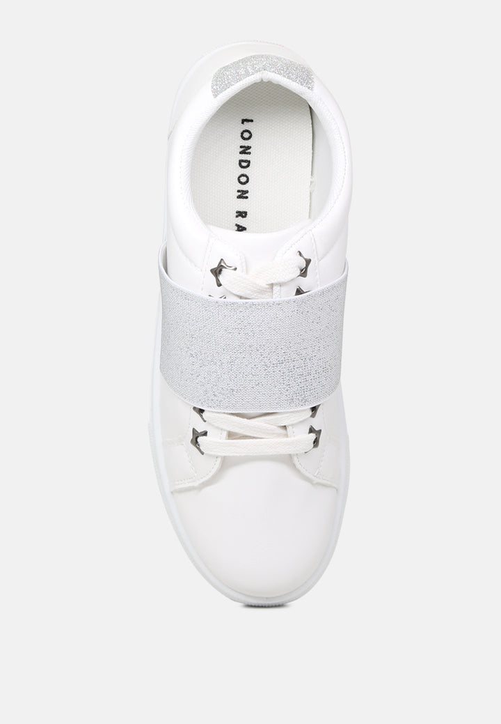 reni slip on sneakers with elastic#color_white