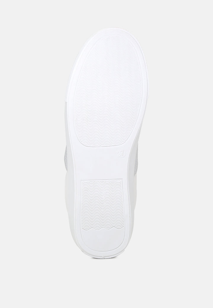 reni slip on sneakers with elastic#color_white