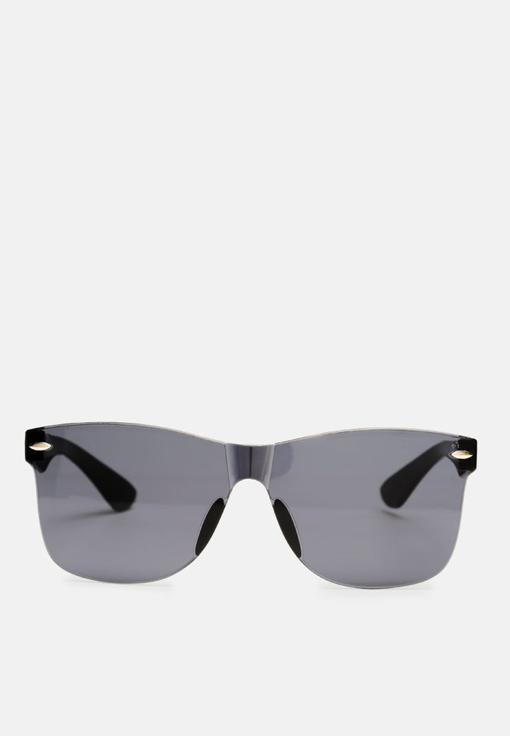 pop binge square frame sunglasses#color_black