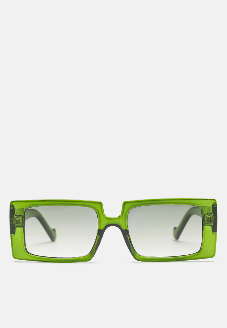 rectangular frame sunglasses#color_green