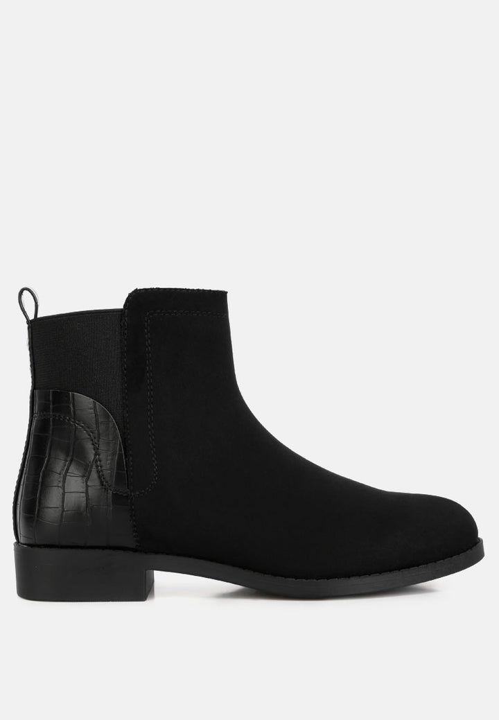 emol croc back panel chelsea boots#color_black