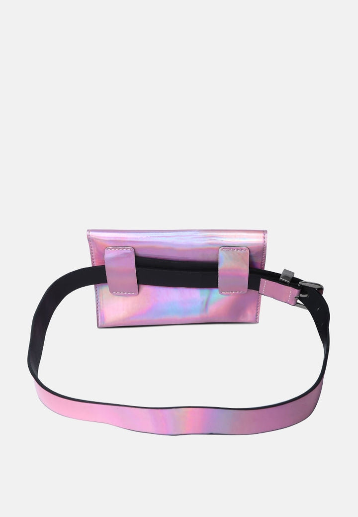 Patent Envelop Fanny Pack#color_pink