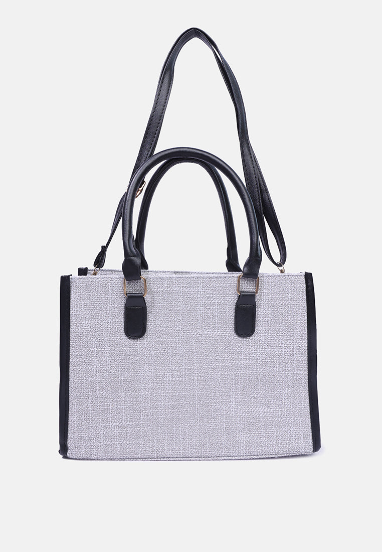 microfiber slogan tote bag#color_grey