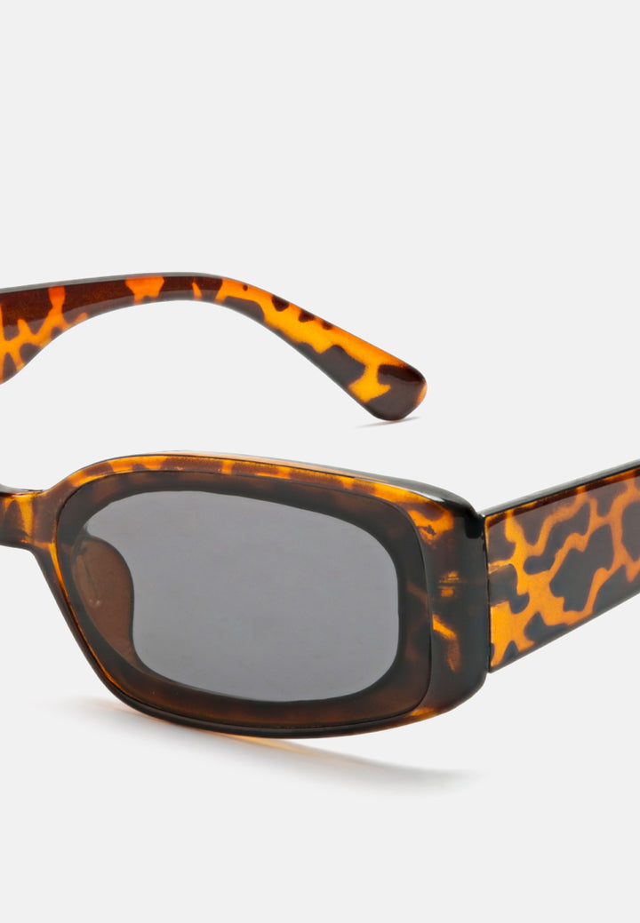 Rectangle Sunglasses#color_leopard-tea