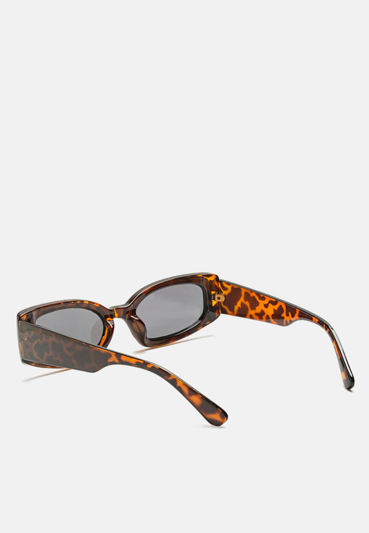 Rectangle Sunglasses#color_leopard-tea