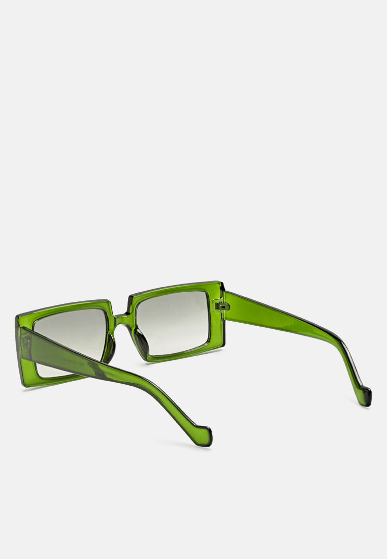 rectangular frame sunglasses#color_green