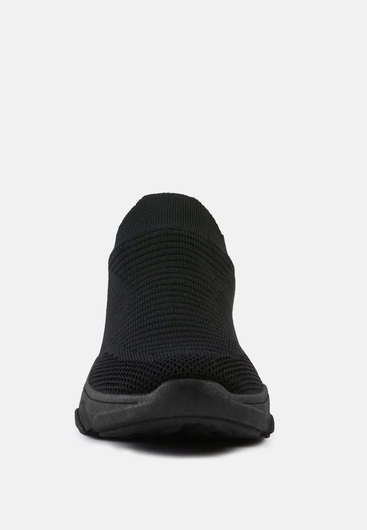 blade knitted  actives trainers#color_black