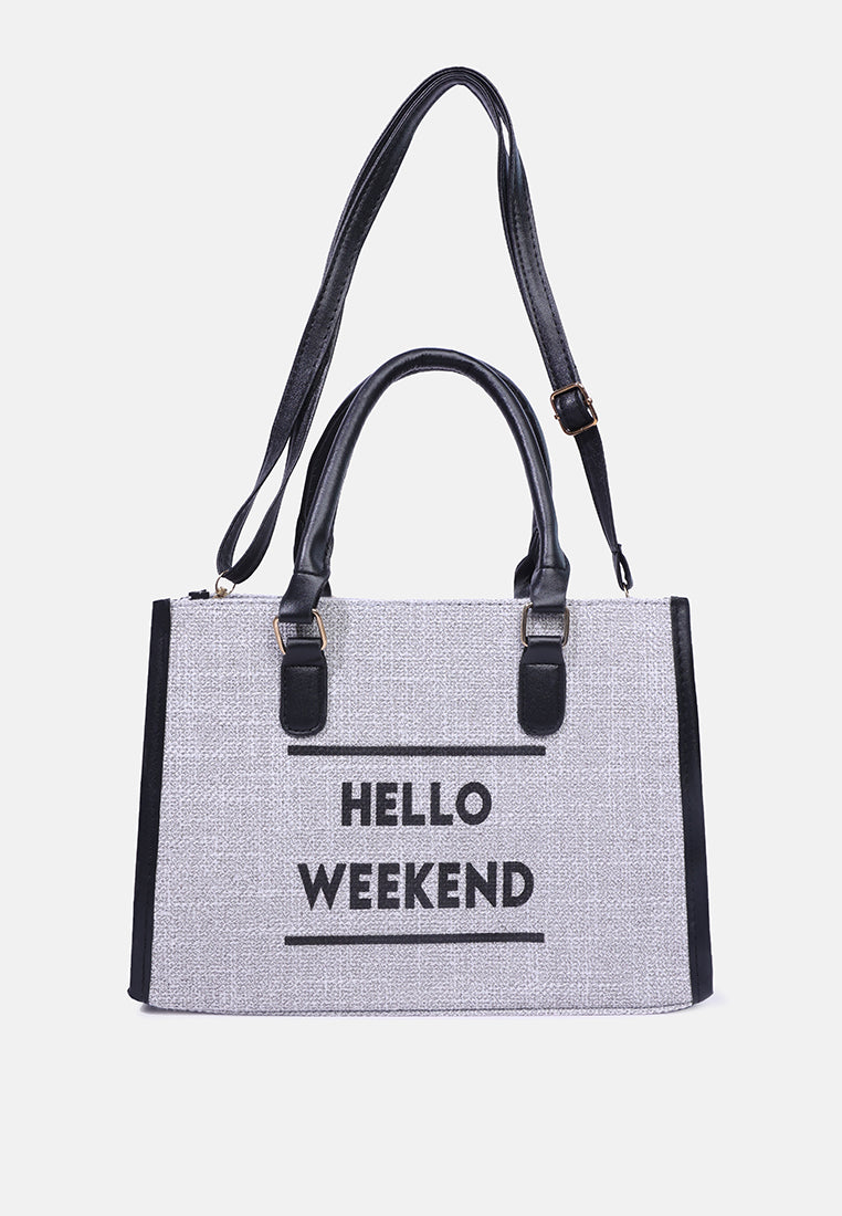 microfiber slogan tote bag#color_grey