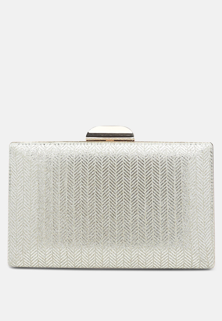 metallic shimmer clutch bag#color_champagne