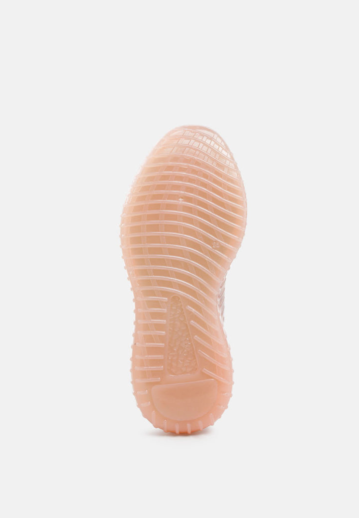 groovey chunky sole sneakers#color_pink