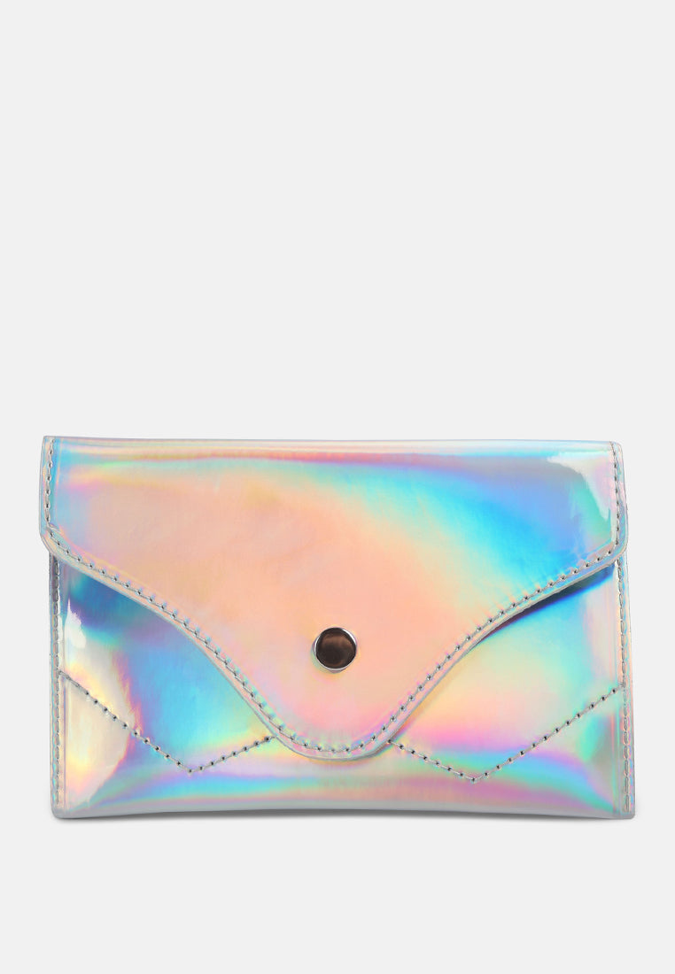 Patent Envelop Fanny Pack#color_silver