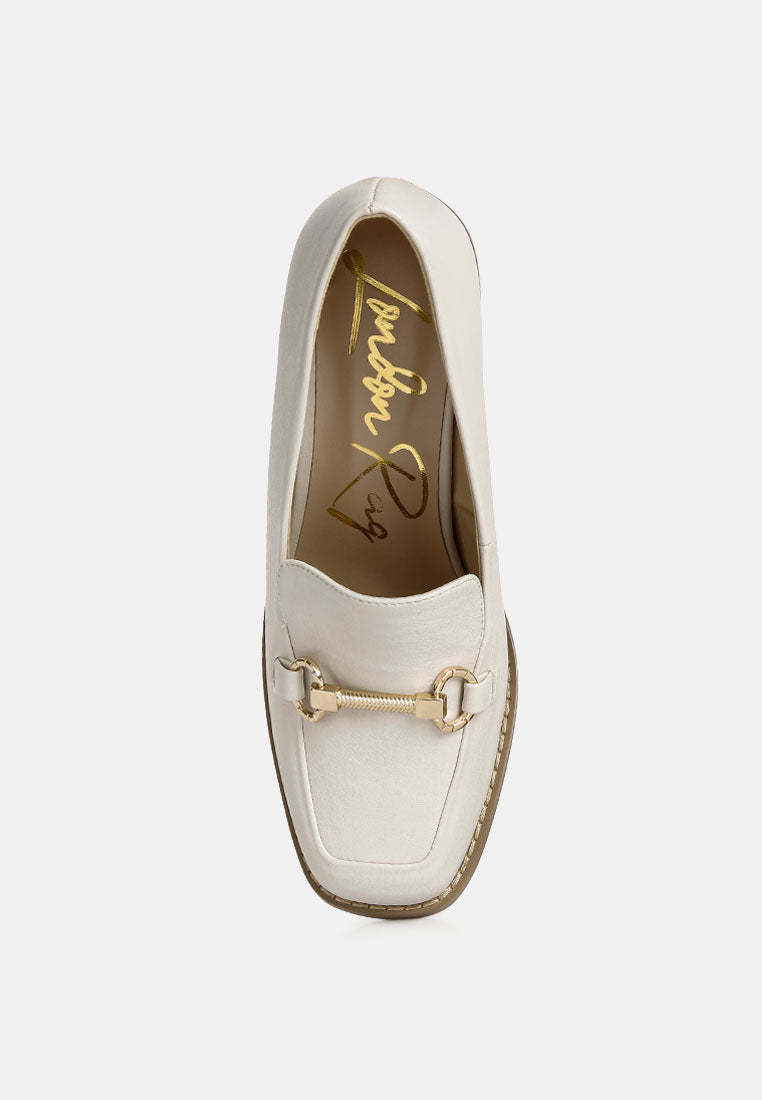 boss fav classic block heel loafers#color_off-white