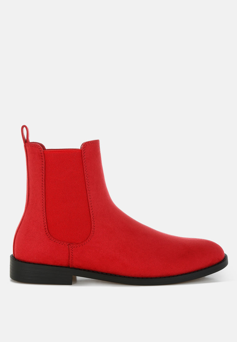 ayasa low block heel chelsea boots#color_red