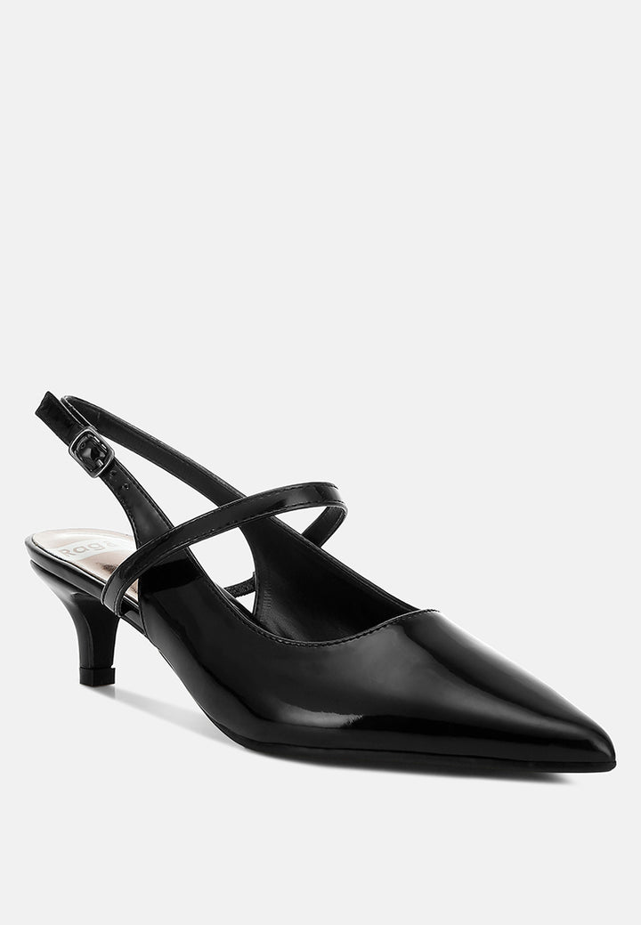 kitten heel slingback sandals by ruw#color_black