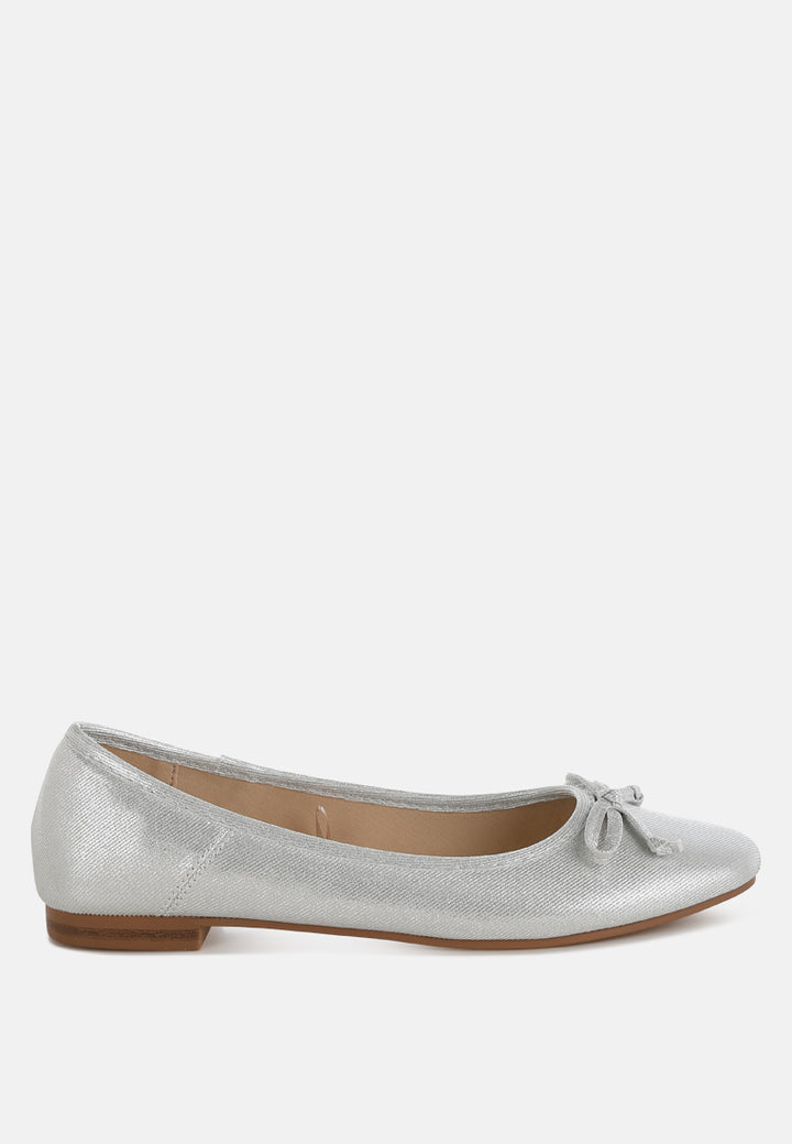 metallic ballet flats by ruw#color_silver