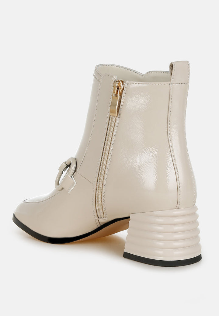 textured block heel ankle boots by ruw#color_beige