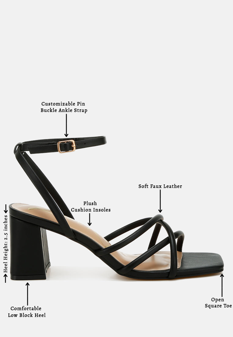 low block heel strappy sandals by RUW#colour_black