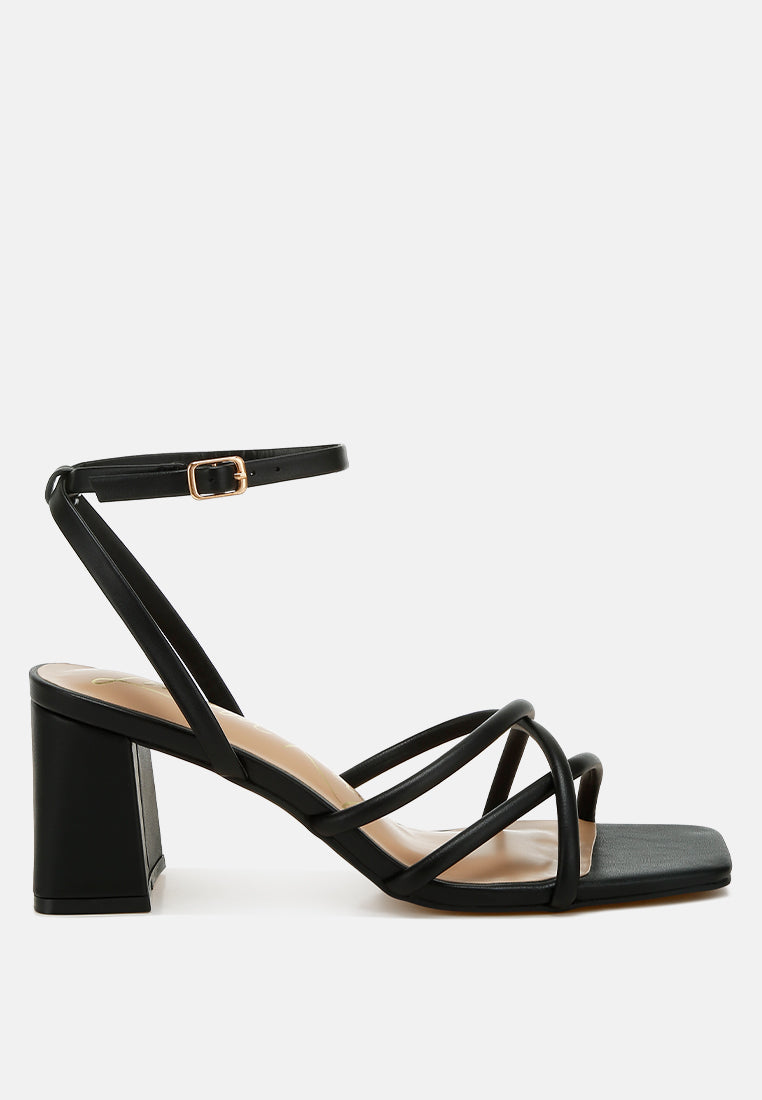 low block heel strappy sandals by RUW#colour_black