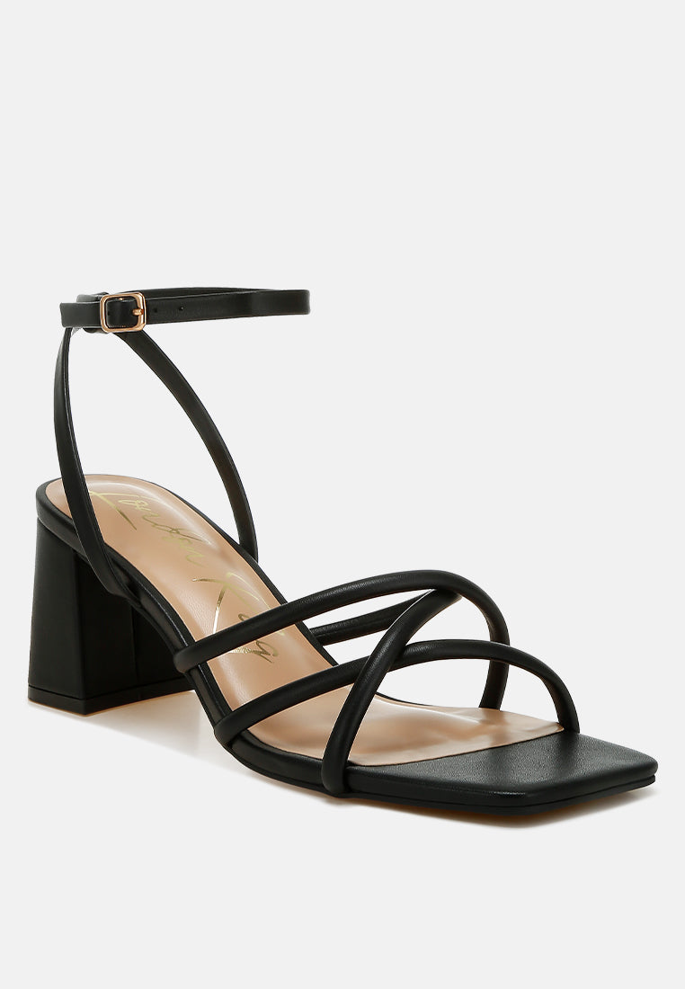low block heel strappy sandals by RUW#colour_black