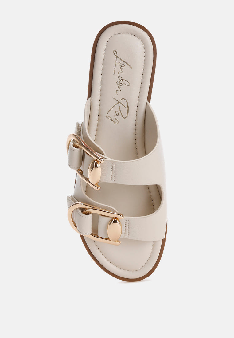 amahi dual strap slip-on flats#color_stone-man-made-leather