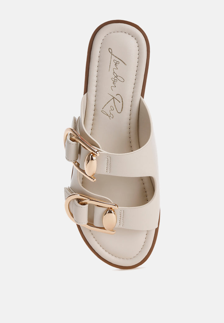 amahi dual strap slip-on flats#color_stone-man-made-leather