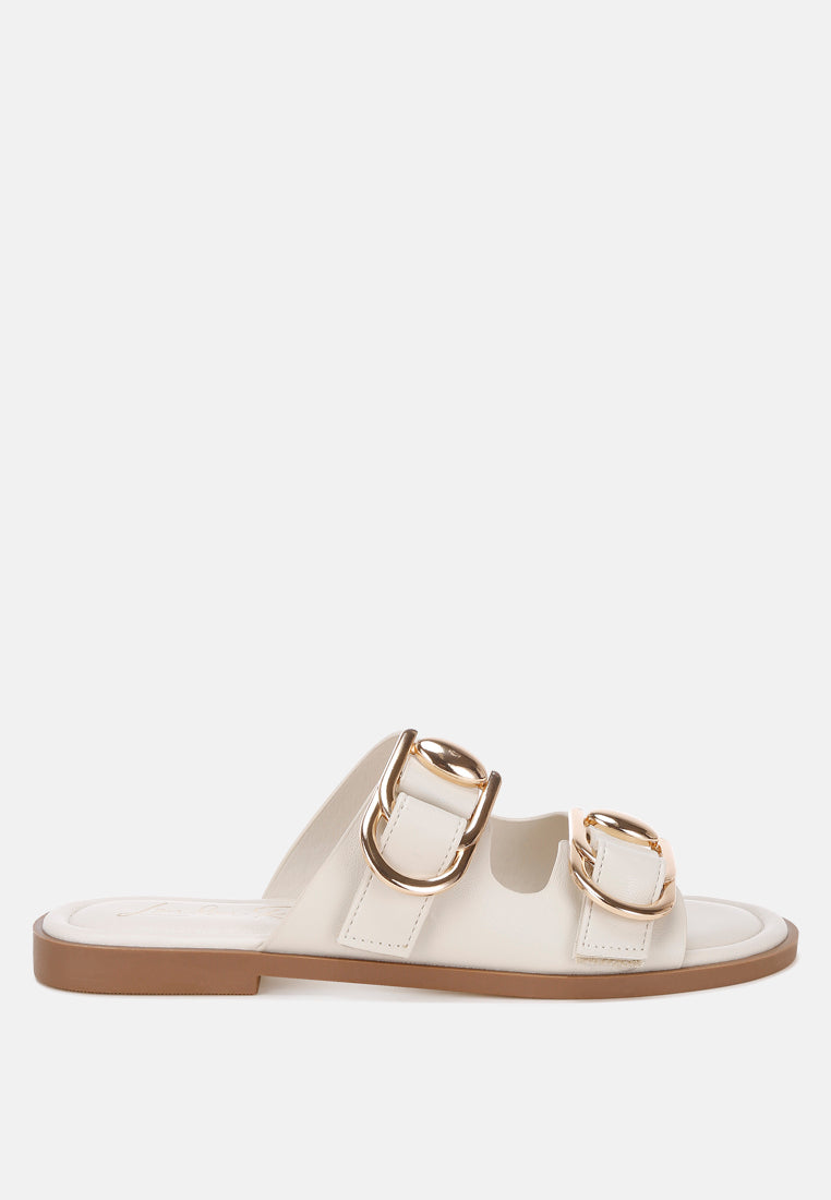 amahi dual strap slip-on flats#color_stone-man-made-leather