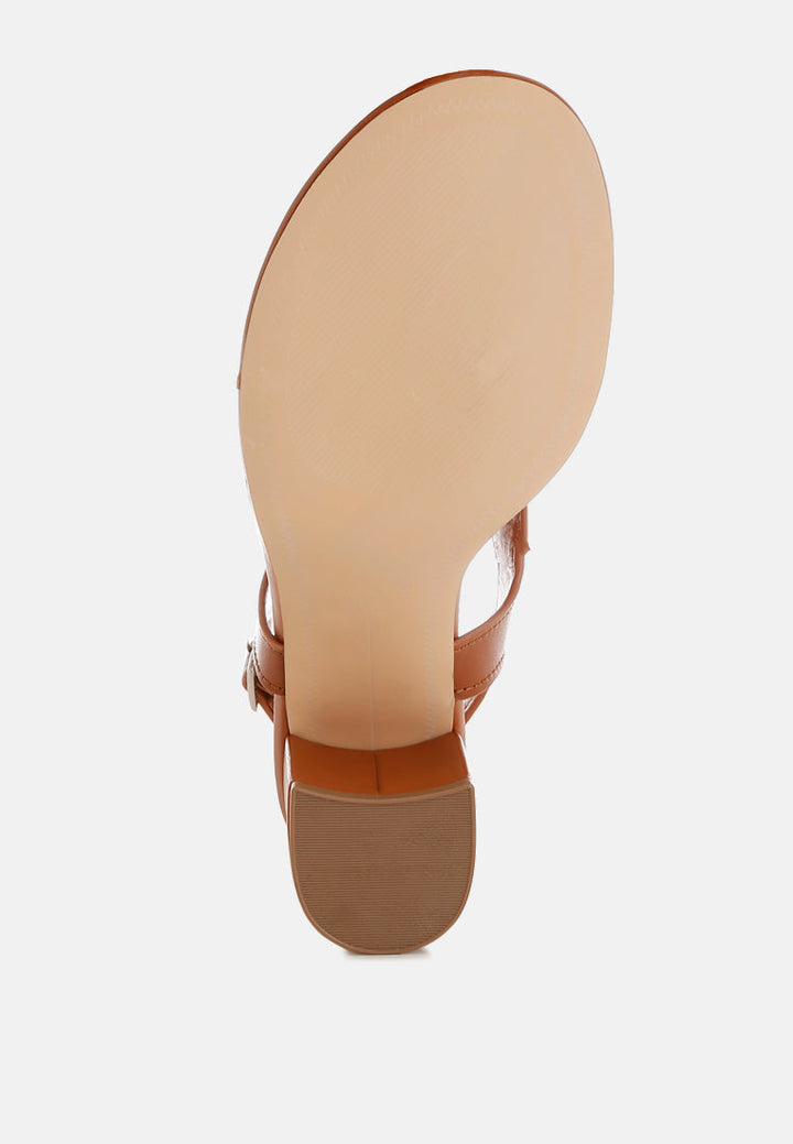 real leather thong toe sandals by ruw#color_tan