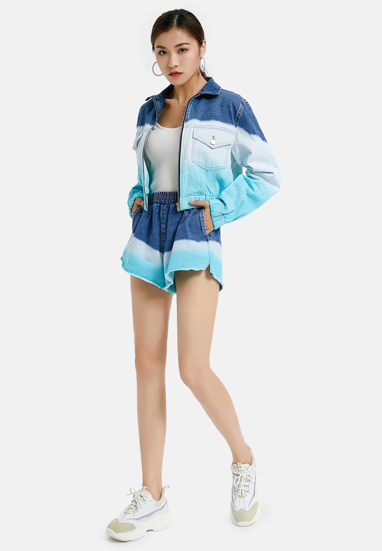 tie dye denim jacket#color_teal