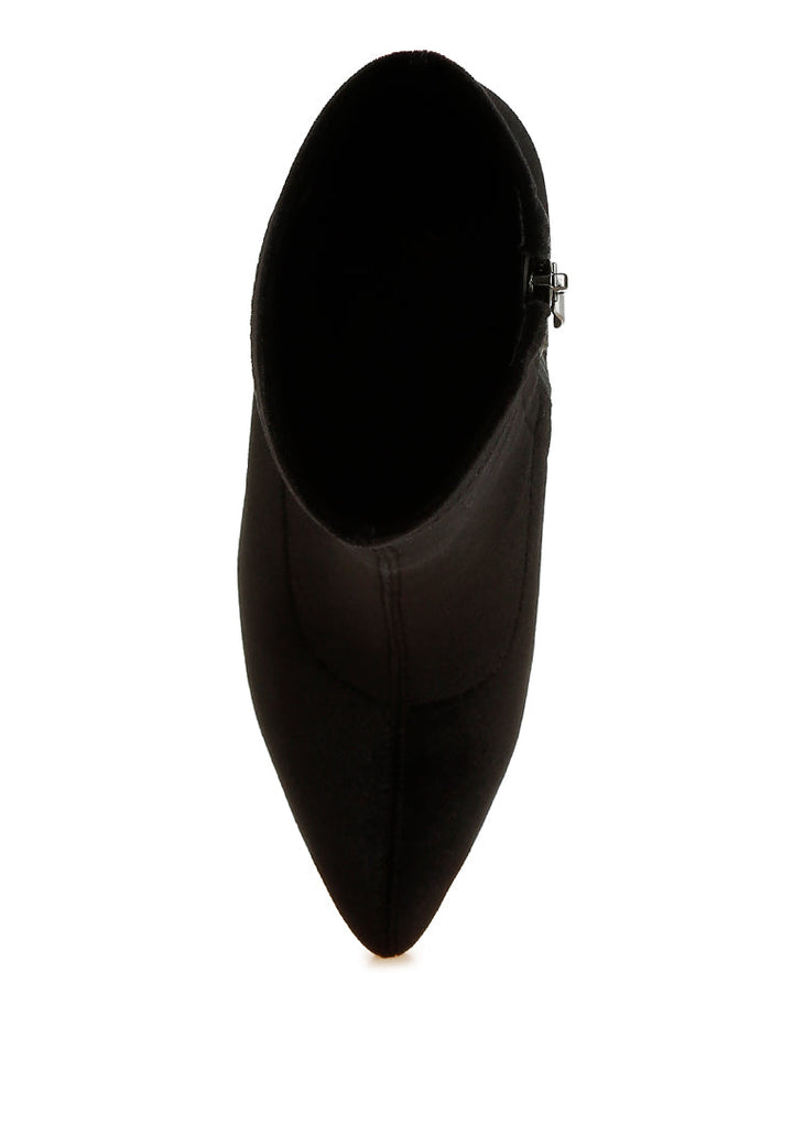 flared block heel velvet boots by ruw#color_black